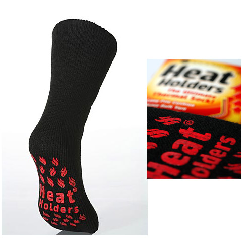 Mens Heat Holder Socks with Gripper
