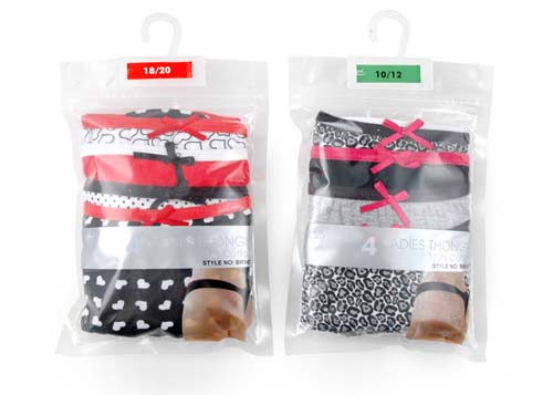 Ladies Patterned Thongs