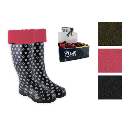 Fleece Welly Socks Liners (Plain)