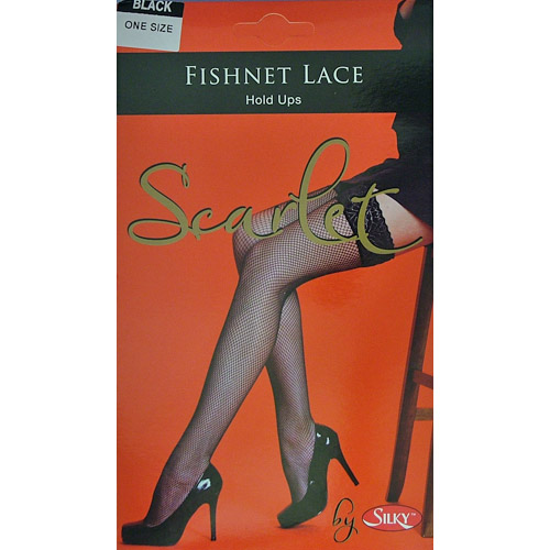 Fishnet Lace Top Hold Ups
