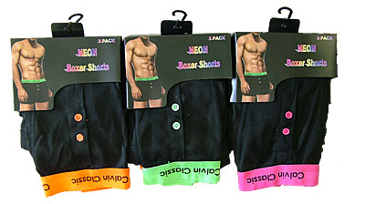 Mens Neon Boxer Shorts