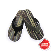 Mens Flip Flops Camo Stripes