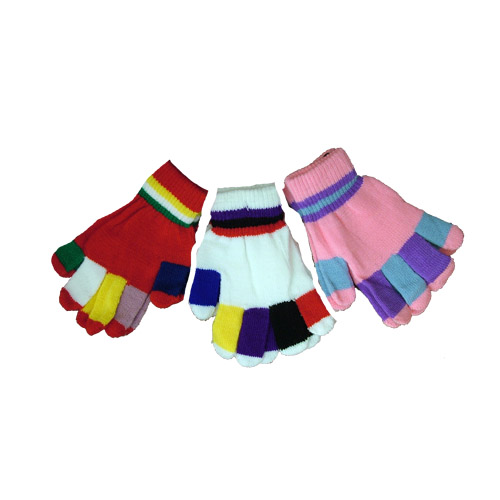 Childrens Stripe Magic Gloves