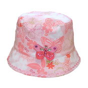 Girls Bush Hats Butterfly Print