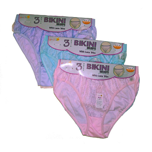 Wild Orchid Bikini Briefs with Lace