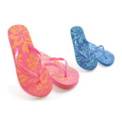 Ladies Flip Flops Floral Print