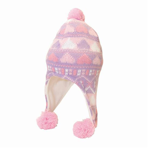 Girls Peru Hat with Hearts
