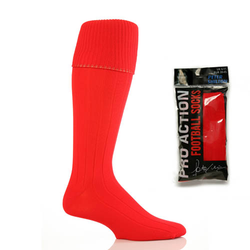 Mens Football Socks Red 6-11