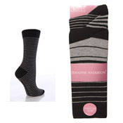 Ladies Socks Multi Stripe Jennifer Anderton