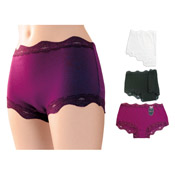 Ladies Luxury Midi Briefs with Lace