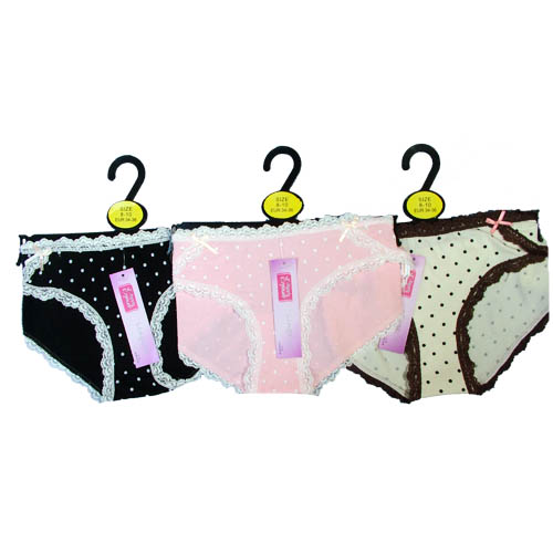Ladies Hipster Briefs Spotty