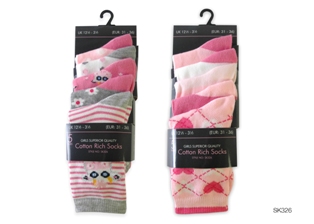Girls Fancy Ankle Socks 3 Pack