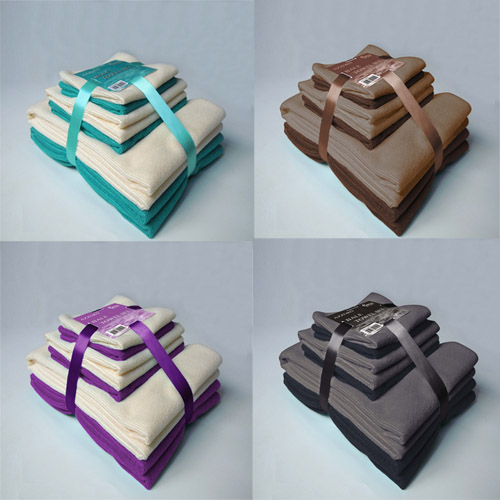 6 Piece Towel Set Mixed