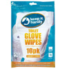 Toilet Glove Wipes 10 Pack