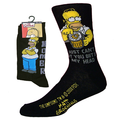 Mens Official Simpsons Socks