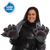 Ladies Faux Fur Scarves with Claws