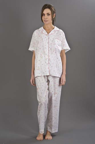 Polycotton Short Sleeve Pyjamas