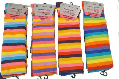 4-7 Stripe Over the knee socks
