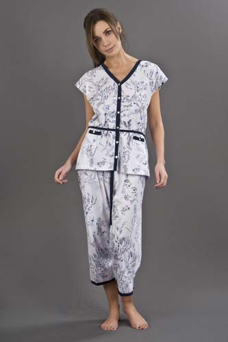 Ladies Cropped Leg Pyjamas
