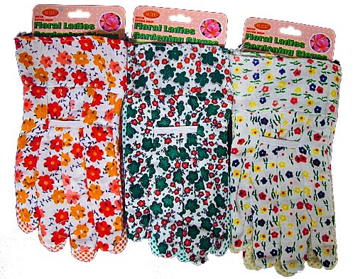 Ladies Floral Gardening Gloves