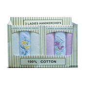 Ladies Boxed Handkerchiefs pack of 3