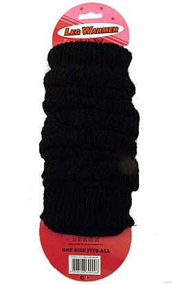 Ladies Black Leg Warmer Socks 74p pair