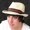 Mens Best Quality Straw Trilby SOLD IN 6