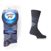 Mens Gentle Grip Socks Argyle