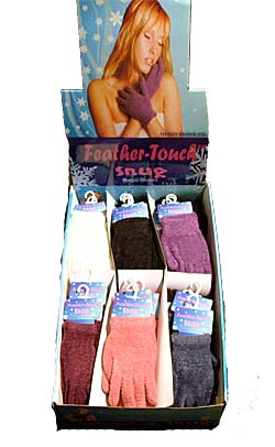 Feather Touch Snug Gloves 62P per pair