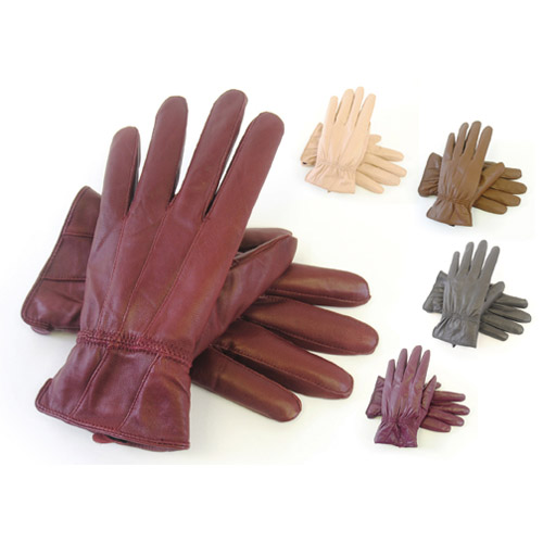 RJM Ladies Sheepskin Leather Gloves Coloured