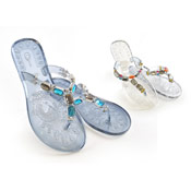 Ladies Jelly Sandals with Jewels