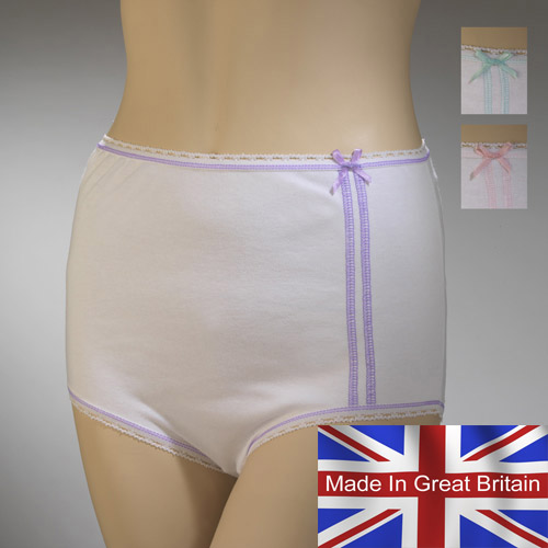Ladies Mama Briefs with Tram Lines