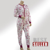 Ladies Onesies Heart Print