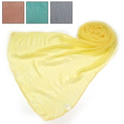 Plain Scarves with Delicate Ruche