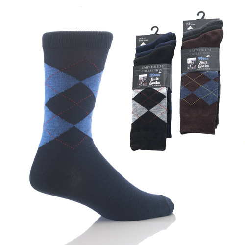 Mens Argyle Socks Suit