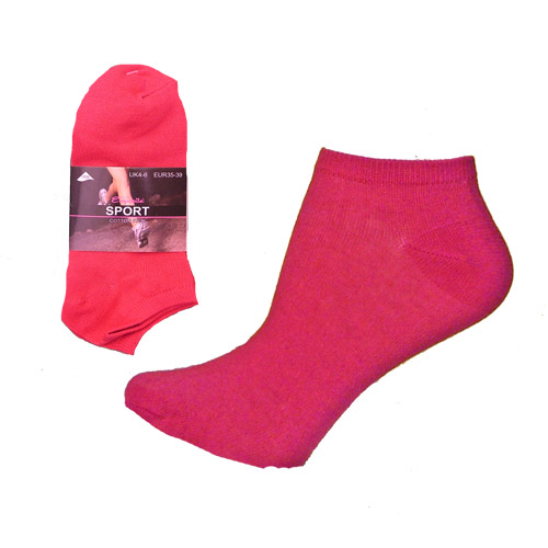 Plain Trainer Socks Assorted Colours