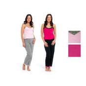 Ladies Pyjamas Strappy Lace Long Leg