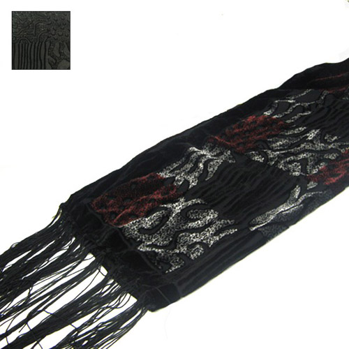 Ladies Velvet Feel Scarf with Animal Print