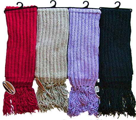 Ladies Chunky Knit Scarves 1.70 each