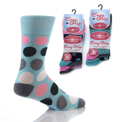Easy Grip Non Elastic Socks