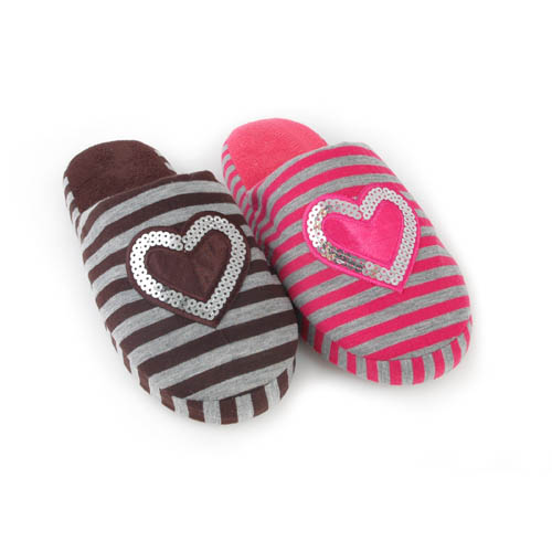 Ladies Slippers With Hearts