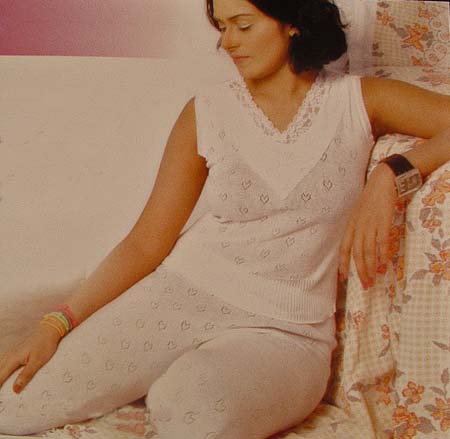 Ladies Thermal Underwear White 1.25 each