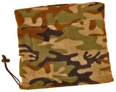 Unisex Camo Neck Warmer Fleece 90p each