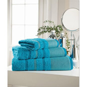 Egyptian Cotton Bath Sheet Turquoise Stripe