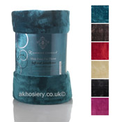 Mink Faux Fur Throw Teal