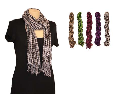 Ladies Creased Scarves