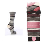 Ladies Stripe Socks Jennifer Anderton