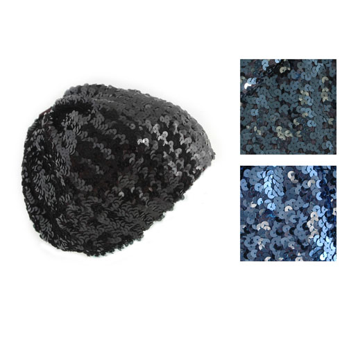 Ladies Beret With Sequins