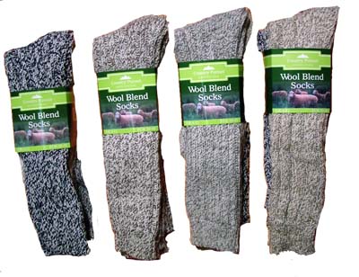 Mens Long Chunky Wool Socks