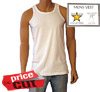 Mens Interlock White Vests 5 star
